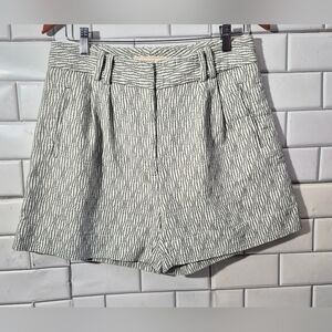 Missinclof Brazilian Brand Ladies High Waist Short Swiss Dot Like Texture Pocket